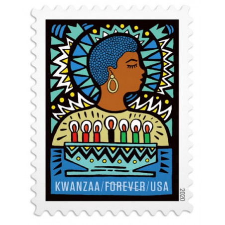 Kwanzaa 2020 Forever Stamps Book of 20 USPS First Class Postage Stamps Booklet