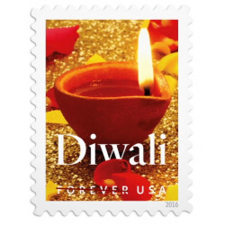 Diwali 2016 Forever Stamps Book of 20 USPS First Class Postage Stamps Booklet