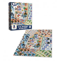 USPS US Stamps of the 80's 1,000 Piece Jigsaw Puzzle