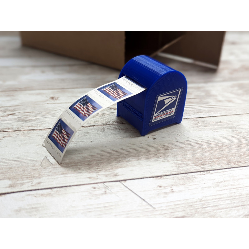 Postage Stamp Dispenser for a Roll of 100 Stamps, Lightweight Plastic Stamp  Roll