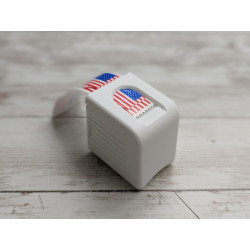 Mini Postage Stamp Roll Dispenser White