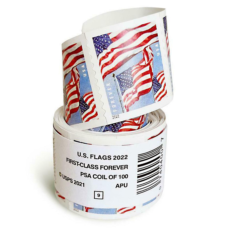 100 Forever Stamps 2018 U.S. Flag USPS First-Class Postage Stamps Coil of  100 PCS/Roll – plantationfurn