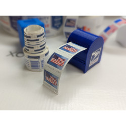 2022 Forever Stamps 100 US Flag USPS First Class Postage Stamps Coil Roll with Free Dispenser