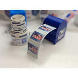2022 Forever Stamps 100 US Flag USPS First Class Postage Stamps Coil Roll with Free Dispenser