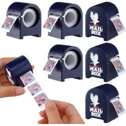 Wooden Stamp Roll Dispenser with 2022 Forever Stamps 100 US Flag USPS Stamps Coil Roll