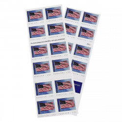 Forever Stamps 20 US Flag...