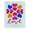 Hearts Blossom Love Forever Stamps - Wedding, Celebration, Graduation (1 Sheet of 20 Stamps) 2019