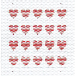 Made of Hearts Sheet of 20...