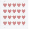 Made of Hearts Sheet of 20 Forever First Class Postage Stamps Wedding Celebration Love Valentines