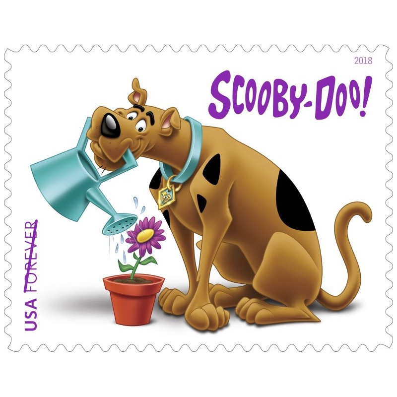 2018 USPS Scooby-Doo! Pane of 12 First-Class Forever Stamps Scott 5299