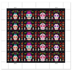 Day of the Dead 2021 Forever Stamps Book of 20 USPS First Class Postage Stamps Booklet