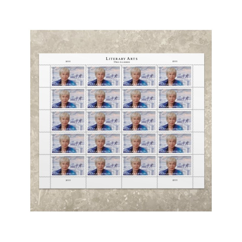 Ursula K. Le Guin 2021 Forever Stamps Book of 20 USPS First Class Postage Stamps Booklet