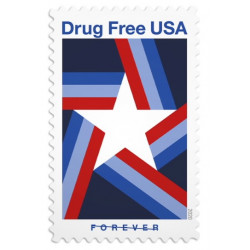Drug Free USA 2021 Forever Stamps Book of 20 USPS First Class Postage Stamps Booklet