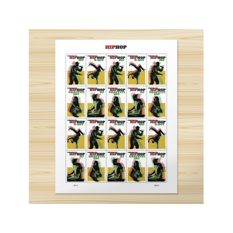Hip Hop 2020 Forever Stamps Book of 20 USPS First Class Postage Stamps Booklet
